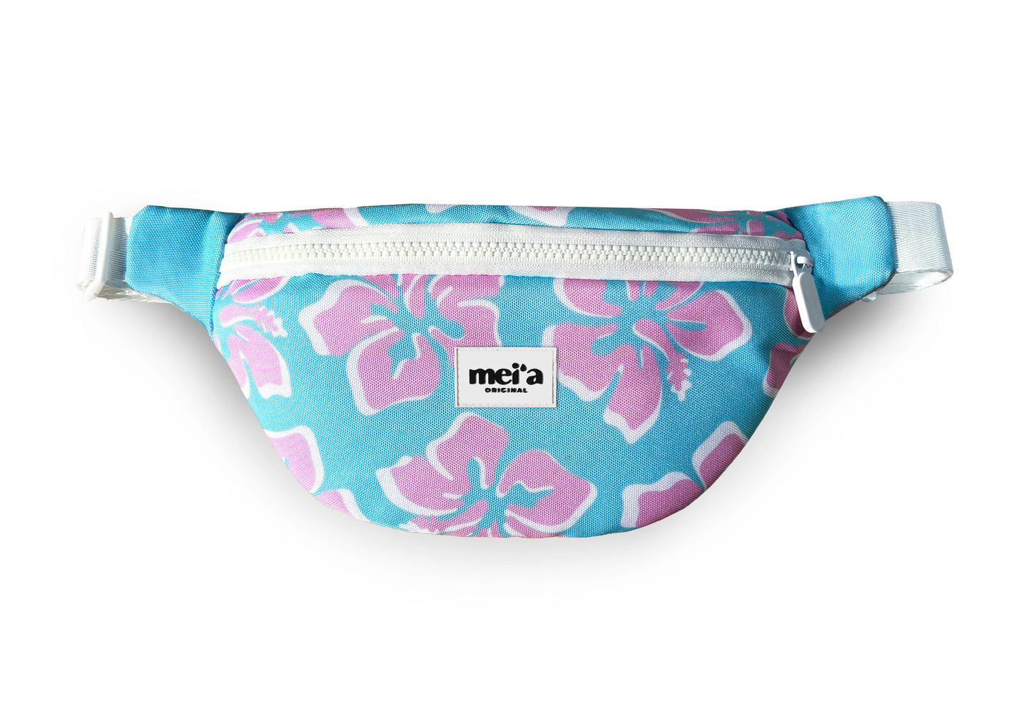 Sac Banane Hibiscus - Rose et bleu