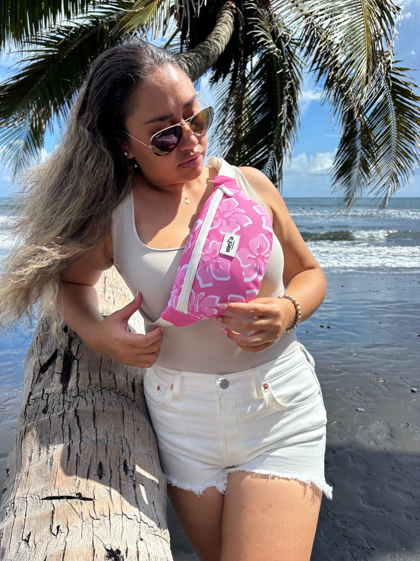 Sac Banane Hibiscus - Rose