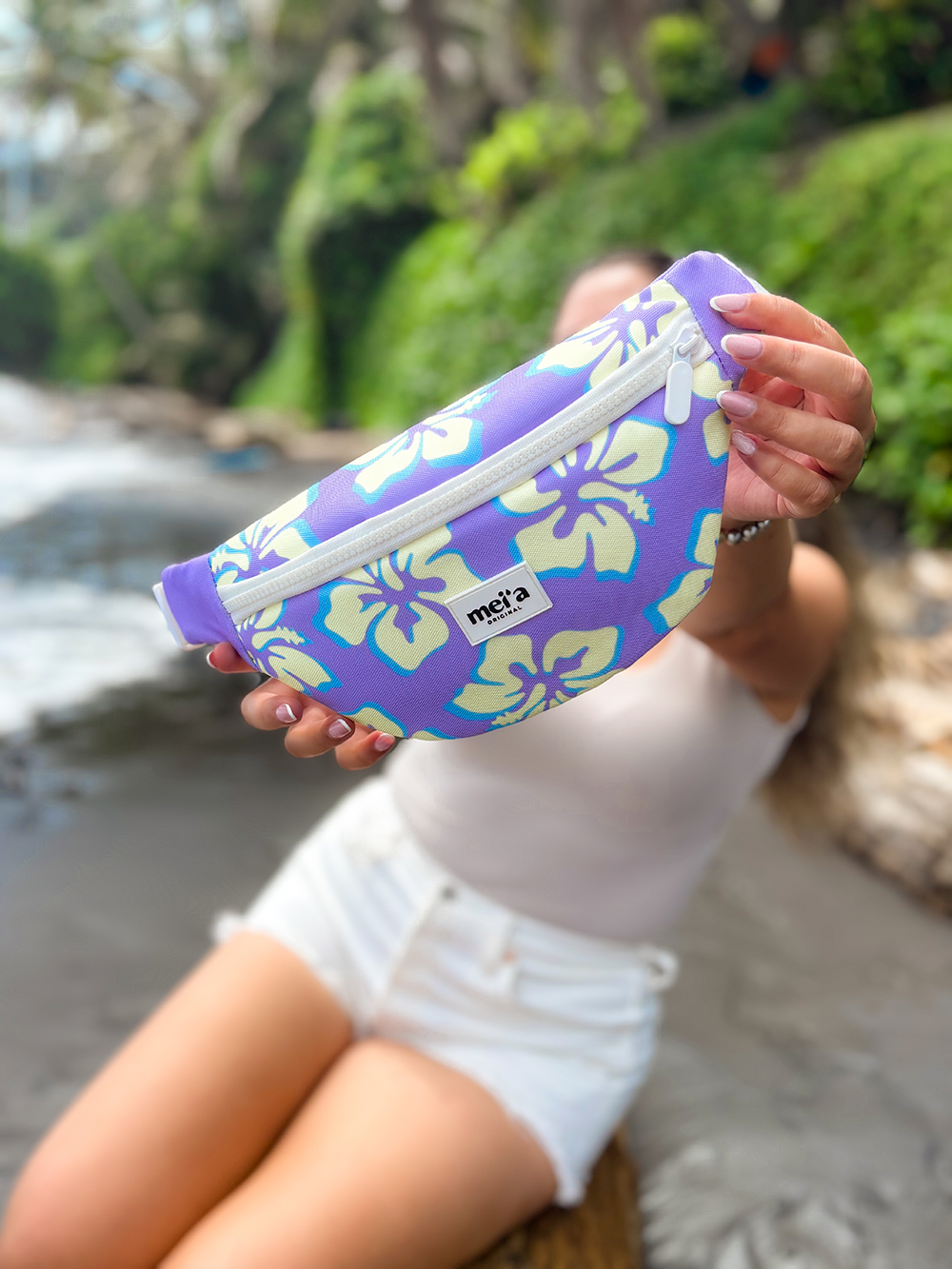 Sac Banane Hibiscus - Mauve