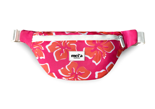 Sac Banane Hibiscus  -  Orange et Rose